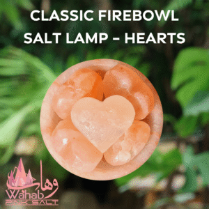 Himalayan Classic Firebowl Salt Lamp - Hearts