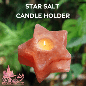 Himalayan Salt Candle Holder -  Star