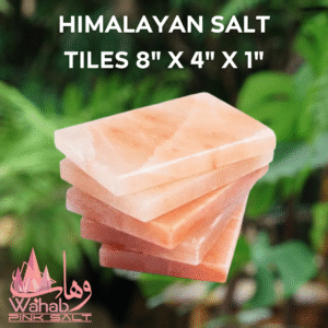 Himalayan Salt Tile 8" x 4" x 1"