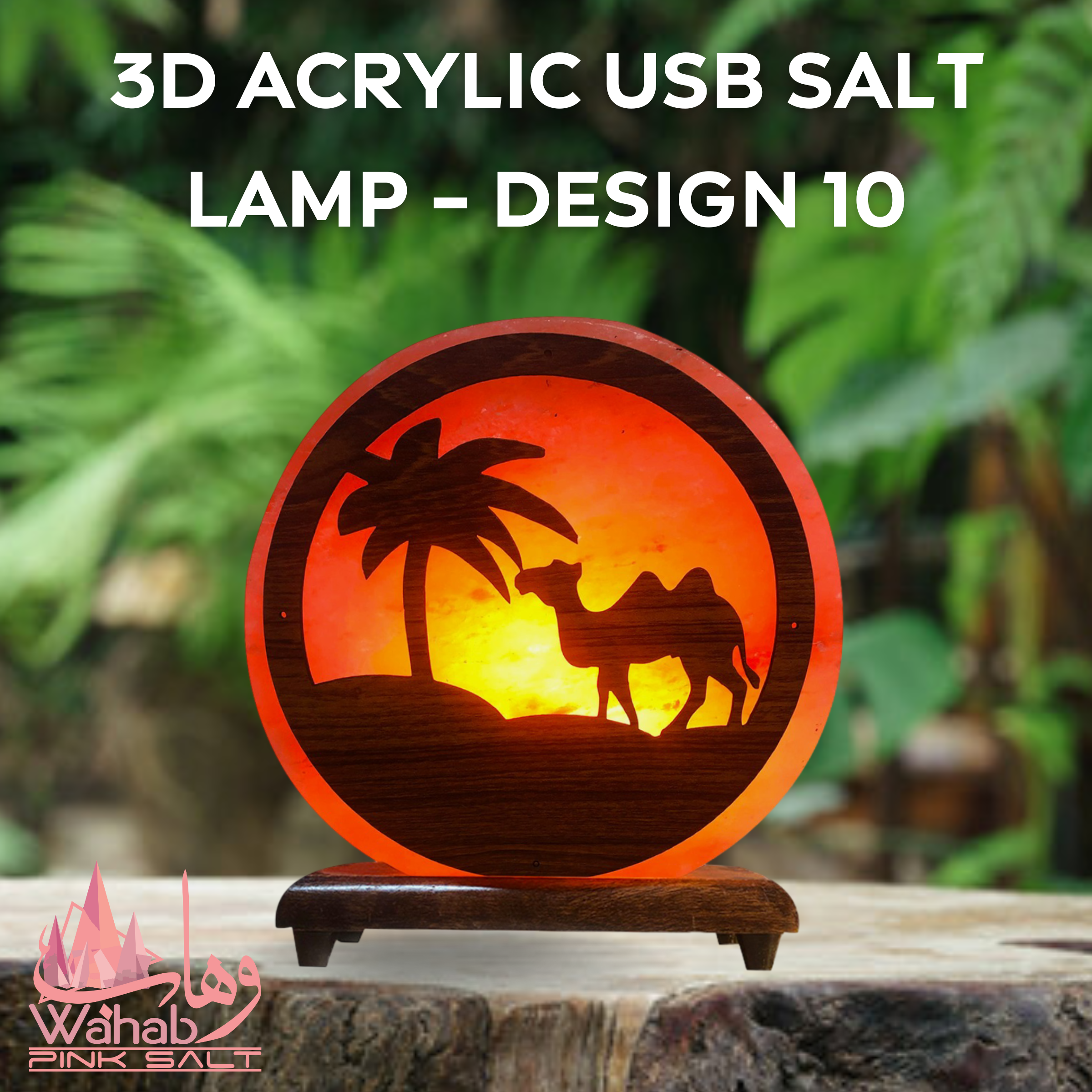 3D Acrylic USB Salt Lamp - Design 10