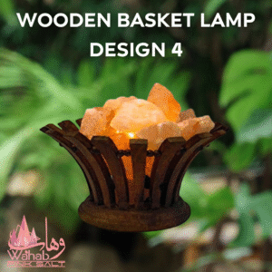 Wooden Basket Lamp - Design 4