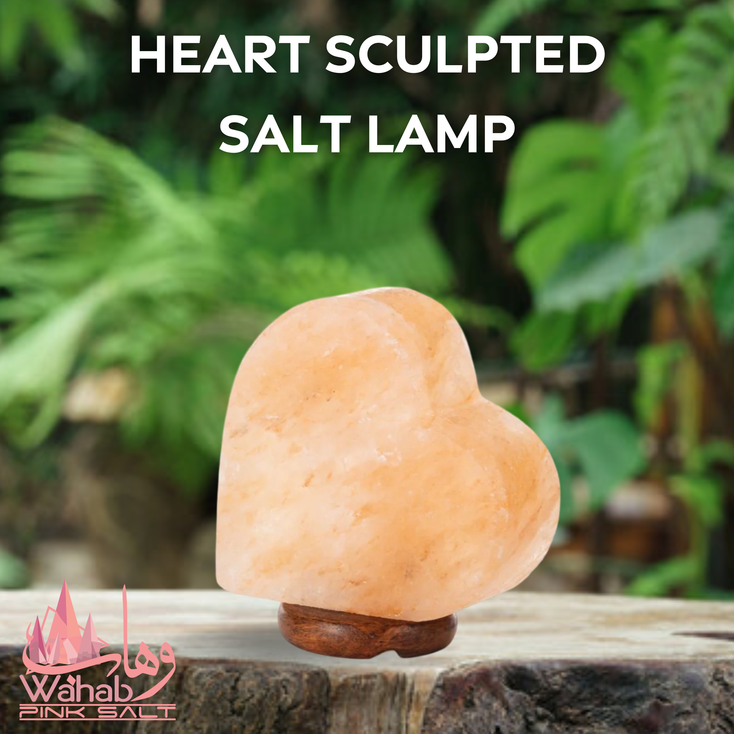 Sculpted Salt Lamp - Heart