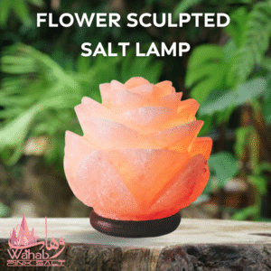 Sculpted Salt Lamp - Flower