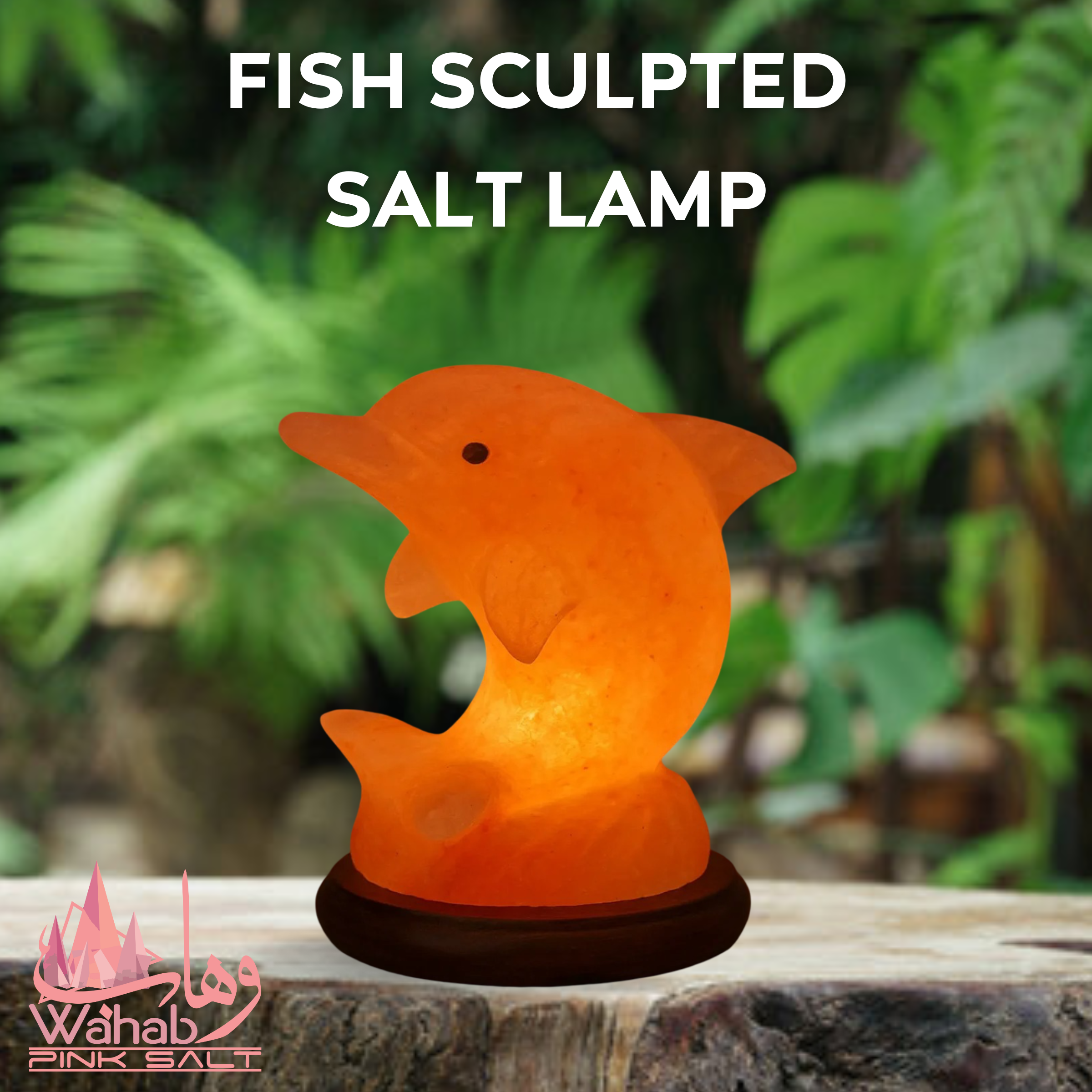 Sculpted Salt Lamp - Fish