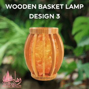 Wooden Basket Lamp - Design 3